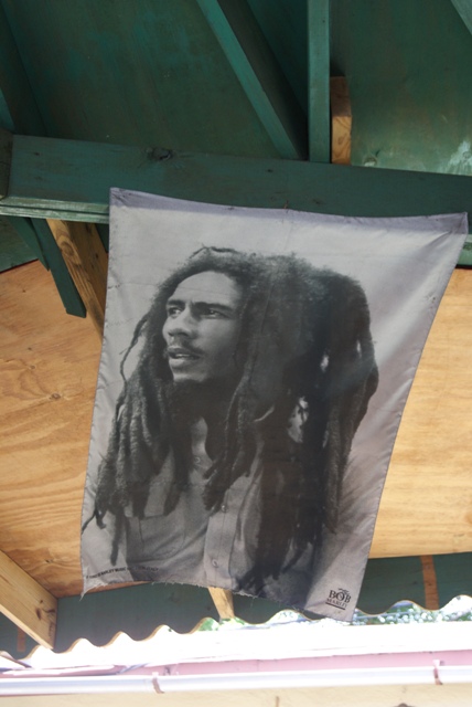     , ,  (Bob Marleys museum Kingston - a piece of clothe ,Kingston Jamaica) 